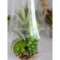 hot sale artificial mini green succulent plant ornamental